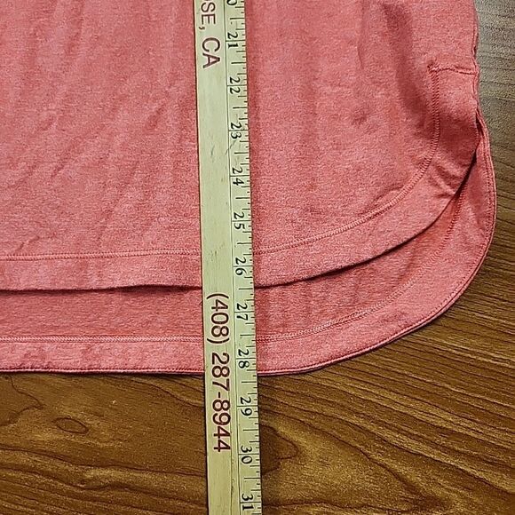 Athleta Shirt Crewneck Short Sleeve Coral Activewear XL - Picture 8 of 10